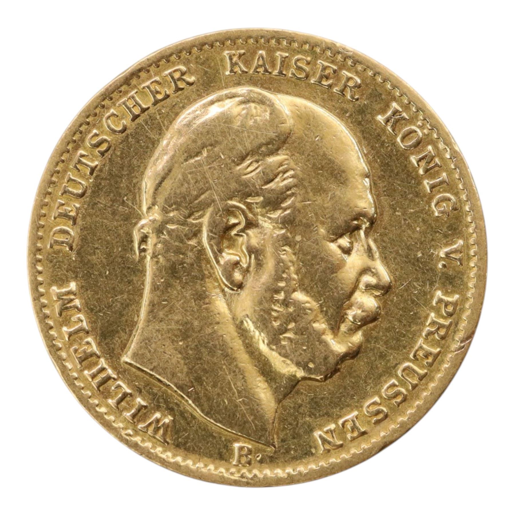 Prussia Wilhelm I 18740 gold ten mark coin