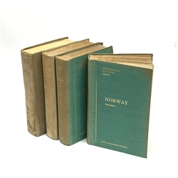 WW2 Naval Intelligence Division Geographical Handbook Series. Four volumes. Norway. Volumes I & II January 1942 & January 1943;  Iceland. July 1942; and Denmark. January 1944. Photographic illustrations, folding and other maps. (4)