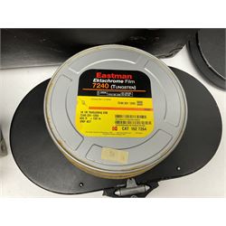 Arriflex 16 camera body, serial no. 11250, three 400ft magazines, cased filter set, 'Angenieux-Zoom Type 4x17.5B F.17.5-70mm' lens, serial no. 1199886 cases and other Addiflex equipment in hard case 