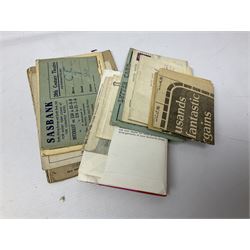 Large quantity of Edwardian and later postcards and paper ephemera, mainly topographical including real photographic street scenes, shop front, traction engine etc