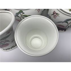 Three Portmeirion soup tureens with covers and ladles, together with vases, large bowls and other Portmeirion items