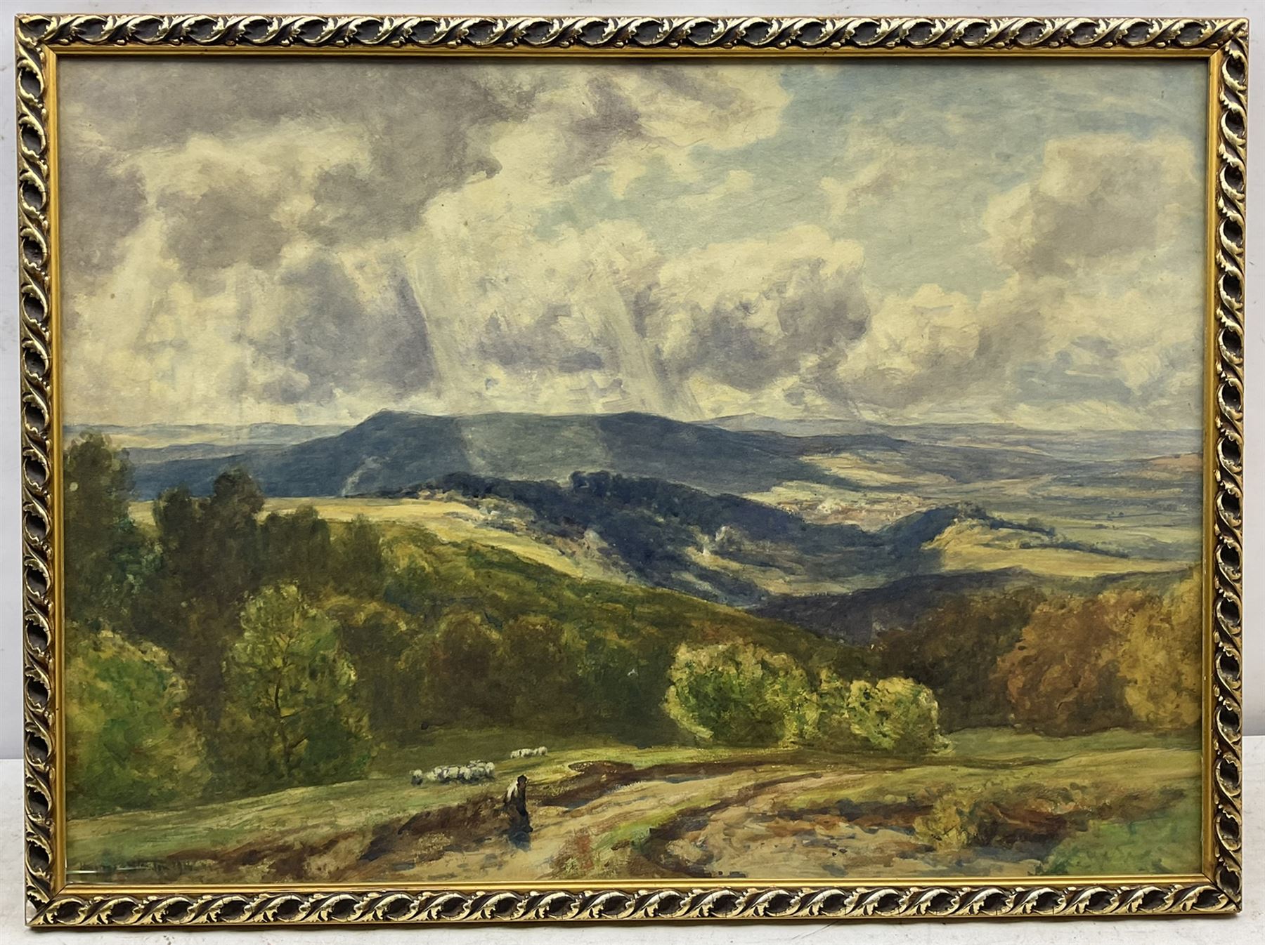 Sir Herbert Edwin Pelham Hughes-Stanton RA (British 1870-1937): 'Haslemere from Hindhead', watercolour signed and indistinctly dated 1906, titled in a later hand verso 52cm x 72cm