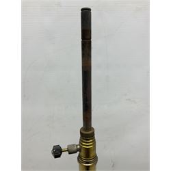 Mid century Tilley Table Model parffin lamp, with Tilley Durosil 182 glass globe shade, H53cm