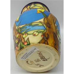  Moorcroft limited edition vase decorated in the Aquitaine by Emma Bossons, dated 2002 no. 127/250 H23.5cm   