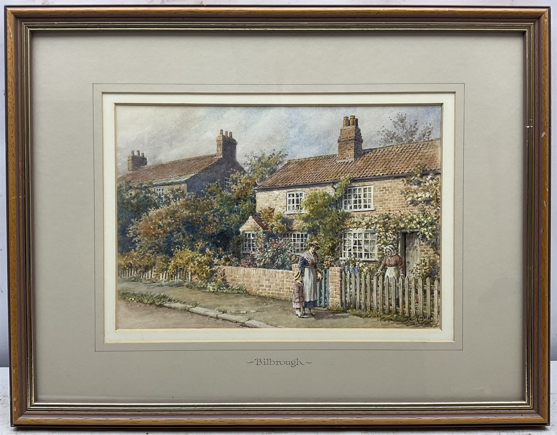 John Cecil Lund (British 1932) 'Wayside Cottage Saxton' 'Bilbrough