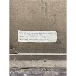 Circle of George Frederic Watts (British 1817-1904): Portrait of a Young Child, oil on canvas unsigned 34cm x 29cm