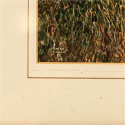 Richard Bolton (British 1950-): Chickens and Cows, watercolour signed and dated '03, 30cm x 24cm; Ray Canham (British 20th Century): 'The Forgotten Gate', gouache signed and dated '85, titled on the mount 27cm x 37cm (2)