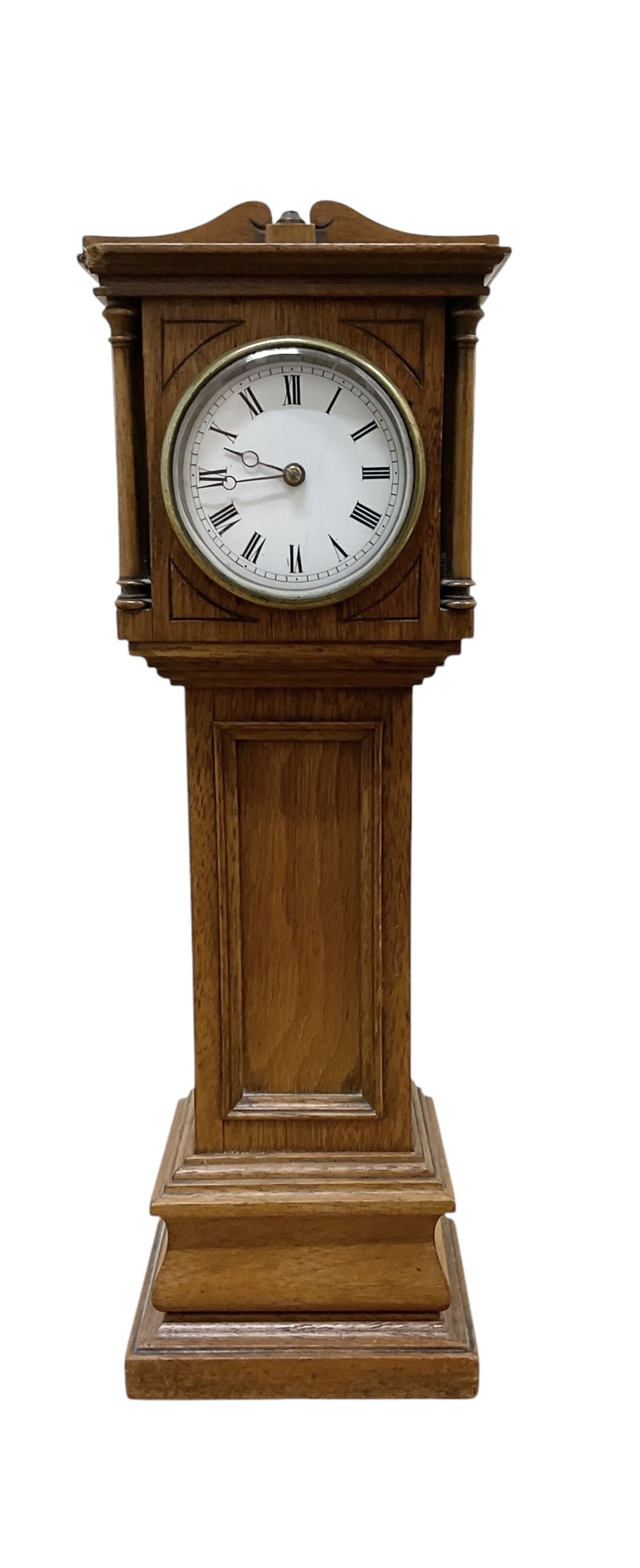 French- late19th century miniature scale longcase clock standing 13