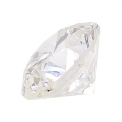 Loose round brilliant cut diamond of 2.12 carat, SI2 clarity, H colour, with World Gemological Institute Certificate