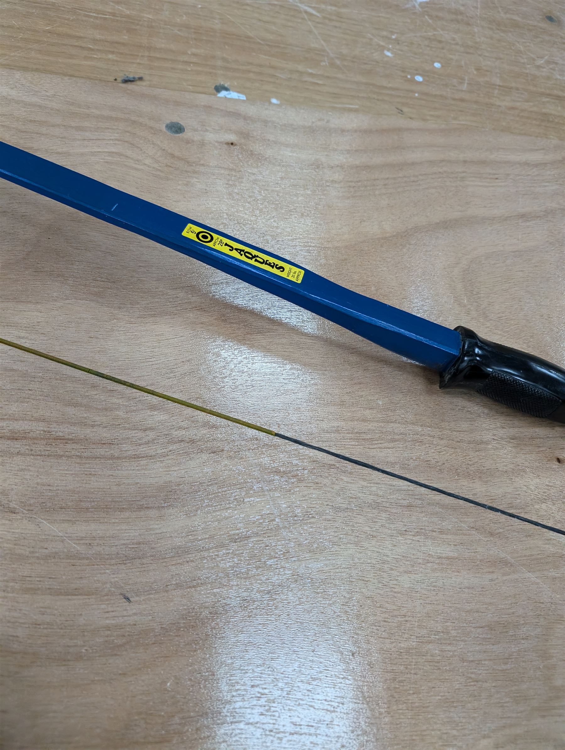 Barnett Vulcan bow, together with a box of archery arrows and a Jaques bow