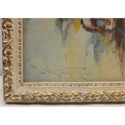 Stephen Frank Wasley (British 1848-1934): Venice, pair watercolours signed 34.5cm x 52cm