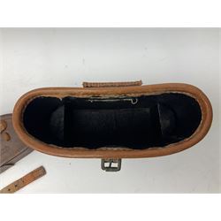 WW2 Air Ministry pair of 6x binoculars by Watson-Baker Co. Ltd, model no. G.E./293, dated 1943, serial no.8568, in similarly marked calf leather carrying case