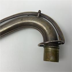 Early 20th century Elkhart Pan American C-Melody saxophone, Patd. Sept.14 1915, no.1153489, serial no.P27678; in fitted hard carrying case with crook