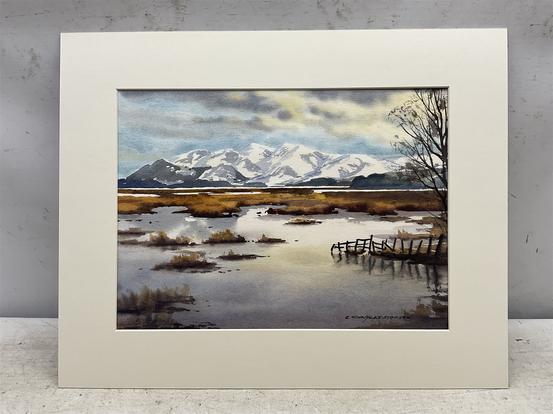 Ernest Charles Simpson (British 1915-2007): Landscapes and Still Life, six watercolours signed, many titled verso 27cm x 37cm (6)