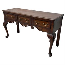 Georgian design oak and mahogany dresser