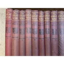 The Great War  by H W Wlison. 13 volumes. 1914-19;The Second Great War by Hammerton. 9 volumes; and The Second World War by Winston Churchill. 6 volumes.
