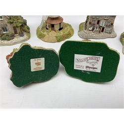 Twenty Lilliput Lanes, including The Chocolate House, Chiltern Mill, Blaise Hamlet, St Kevin Church, some with deeds and original boxes