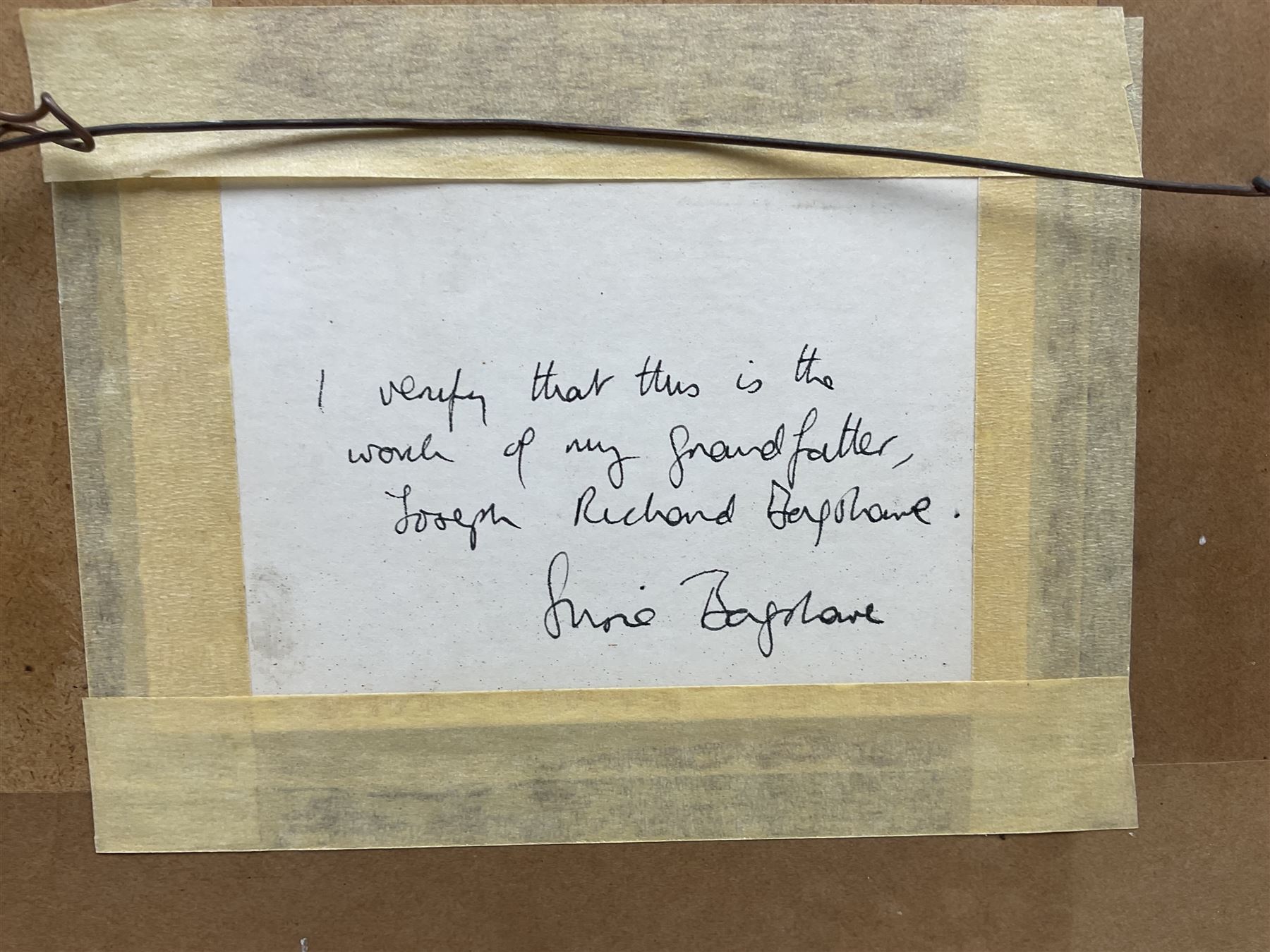 Joseph Richard Bagshawe (Staithes Group 1870-1909): Boats in Calm Waters, watercolour unsigned, authenticated by the artist's granddaughter Susie on label verso 15cm x 21cm