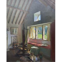 Gerald Gardiner RWA ARCA (British 1902-1959): The Artist's Studio, oil on canvas unsigned 75cm x 59cm 
Provenance: private collection, purchased Phillips Leeds 14th March 2000 Lot 82