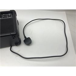 Aria Les Paul style electric guitar, no.037704CH L102cm; with amplifier, soft carrying case and stand; together with various guitar songbooks etc