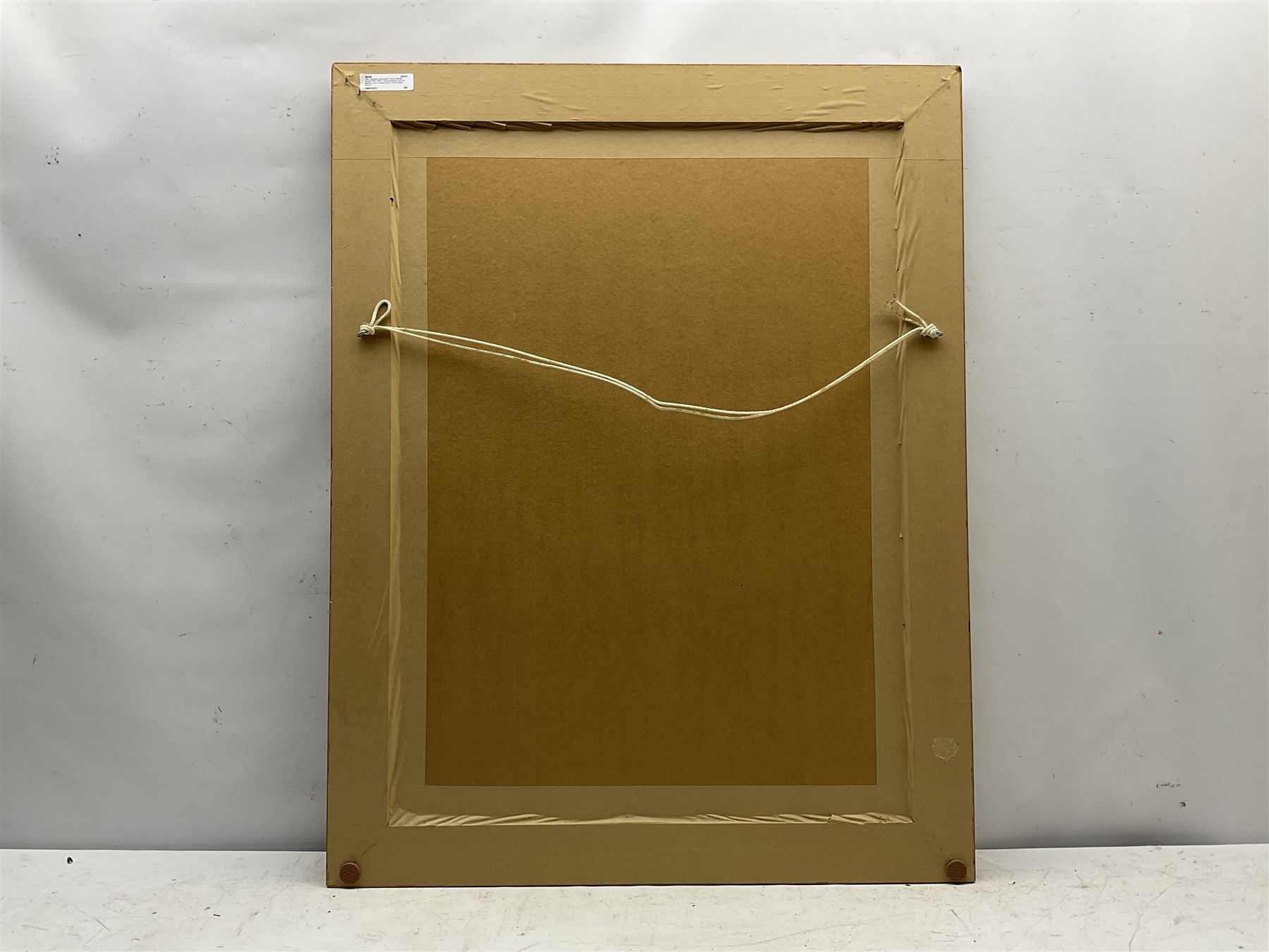 After Stanhope Alexander Forbes (Newlyn School 1857-1947): Figures looking over the Harbour, oil on canvas board bears initials 69cm x 51cm