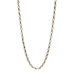 9ct gold cable link chain hallmarked, approx 8.65gm