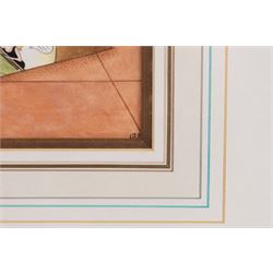 Linda Jane Smith (British 1962-): Fish and Chips for Supper!, gouache signed with initials, Halcyon Gallery label verso 29.5cm x 24cm 