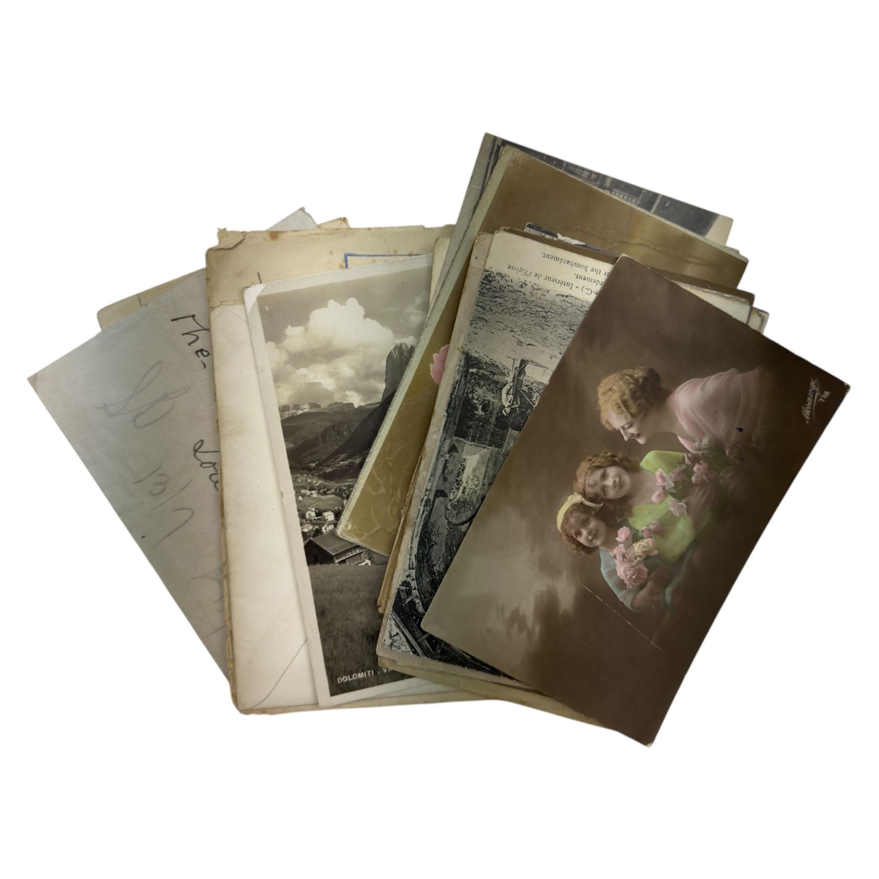 Collection of Prisoner Of War mail, including postcards, letters, envelopes, from French, Italian and other European prisoners, mainly from Germany prisoner of war camp at Stammlager  