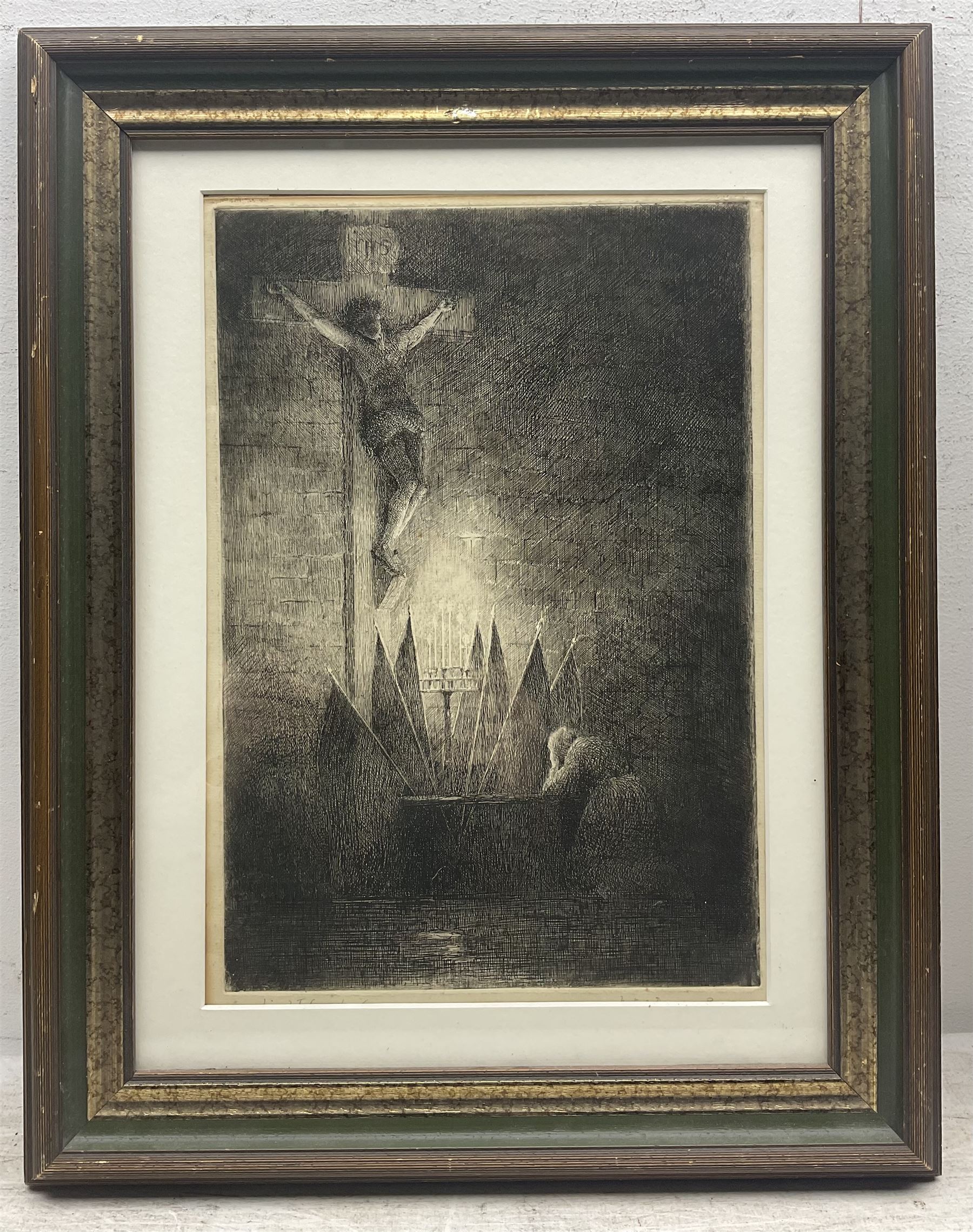 Lionel Townsend Crawshaw (Staithes Group 1864-1949): Notre Dame, etching signed and titled in pencil 35cm x 24cm