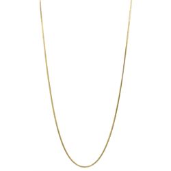 18ct gold foxtail link necklace, stamped 750 