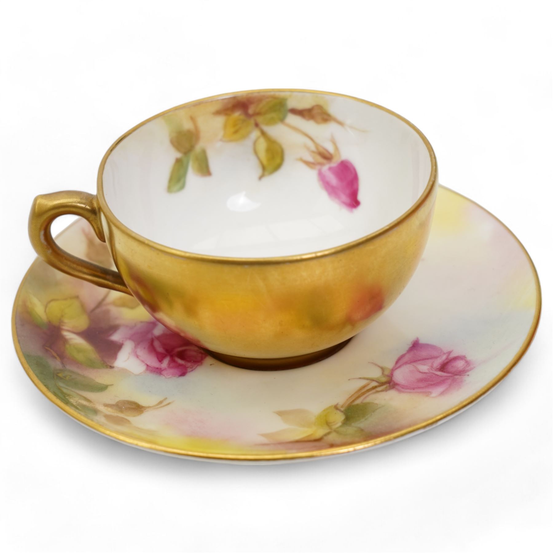 Royal Crown Derby 1128 miniature tea set, Derby Posies miniature tea set, a teacup and saucer, a twin handled mug and Royal Worcester miniature teacup and saucer 
