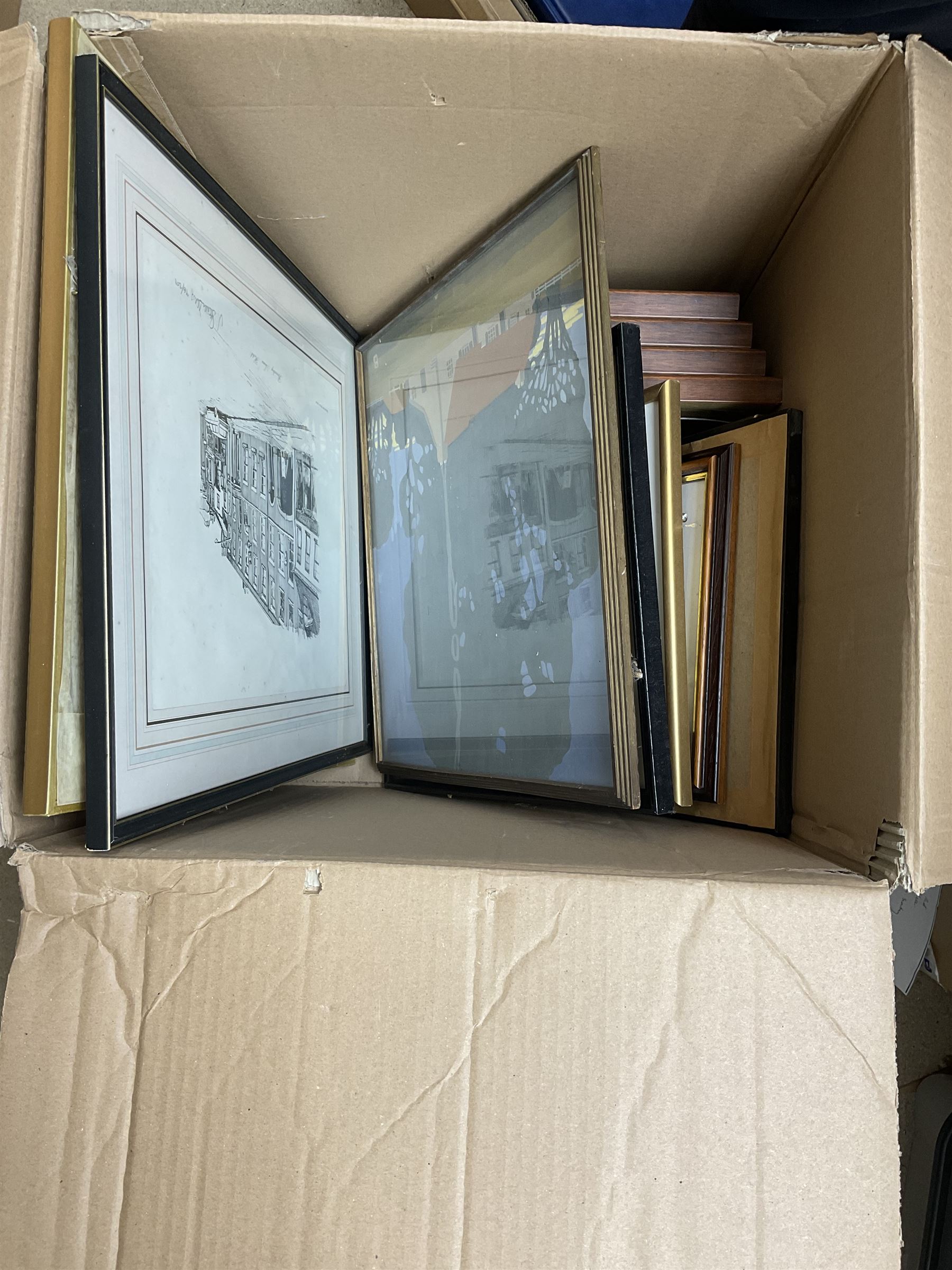 Martin Taylor limited edition colour etching, 19th century engraving of Ashby-de-la-Zouch Castle, John Steven Dews signed print, and a quantity of further prints