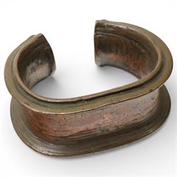 African copper currency bangle, African axe, African dagger and Malayan kris (4)