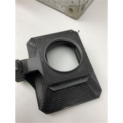 Arriflex 16SB camera body, serial no. 1784, with ' Carl Zeiss Distagon 1:2 f=8mm' lens, serial number 3860224, 'Carl Zeiss Jean Tessar 2/16' lens, serial no 3624355, camera pistol grip and other accessories, in fitted hard case