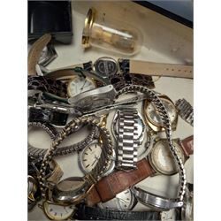 Collection of wristwatches, including Seiko, Timex, Wakmann etc