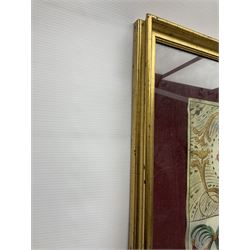 Large 18th century framed and glazed Indenture for King George III to George Rivers, Lord Rivers of Straths Saye, including frame H92.5cm L107.5cm