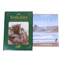 Dean Milner Bell (British Contemporary): 'Whitby', coloured print signed and dated 2021, 39cm x 26.5cm; together with a collection of North Yorkshire interest books and magazines