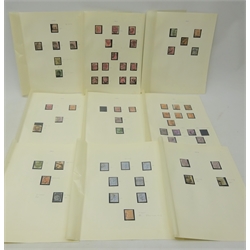  Collection of sixty-one Great British Queen Victoria stamps including imperf 6d, 1/- green, 10d brown, various 4d vermillion, various 6d lilac with and without hyphen, 1/- brown, various 3d rose including perfin, 5d indigo etc, all used many having been previously lightly mounted, high catalogue value  
