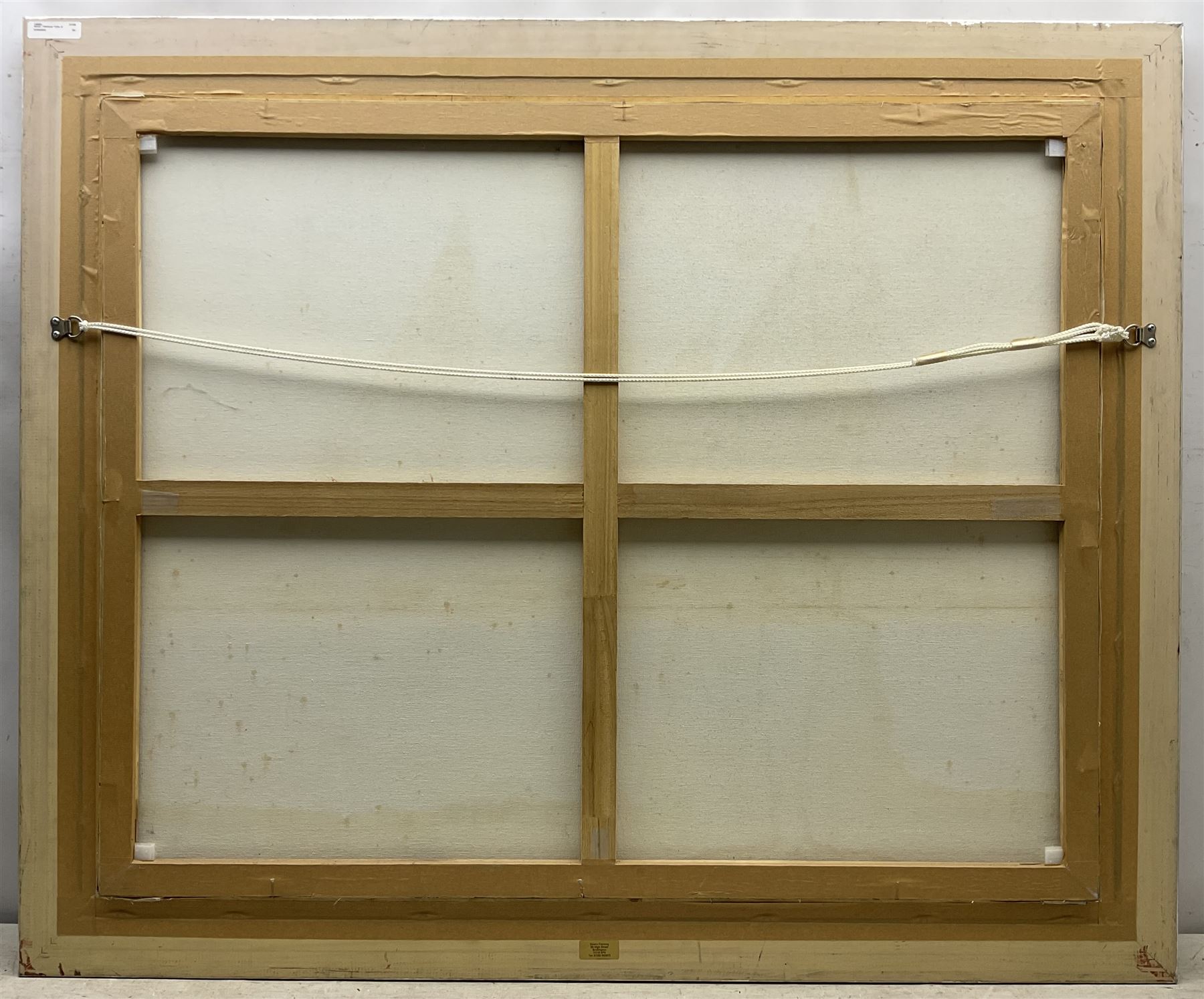 Michael J Whitehand (British 1941-): Racing Yachts off a Castle, oil on canvas signed 79cm x 99cm