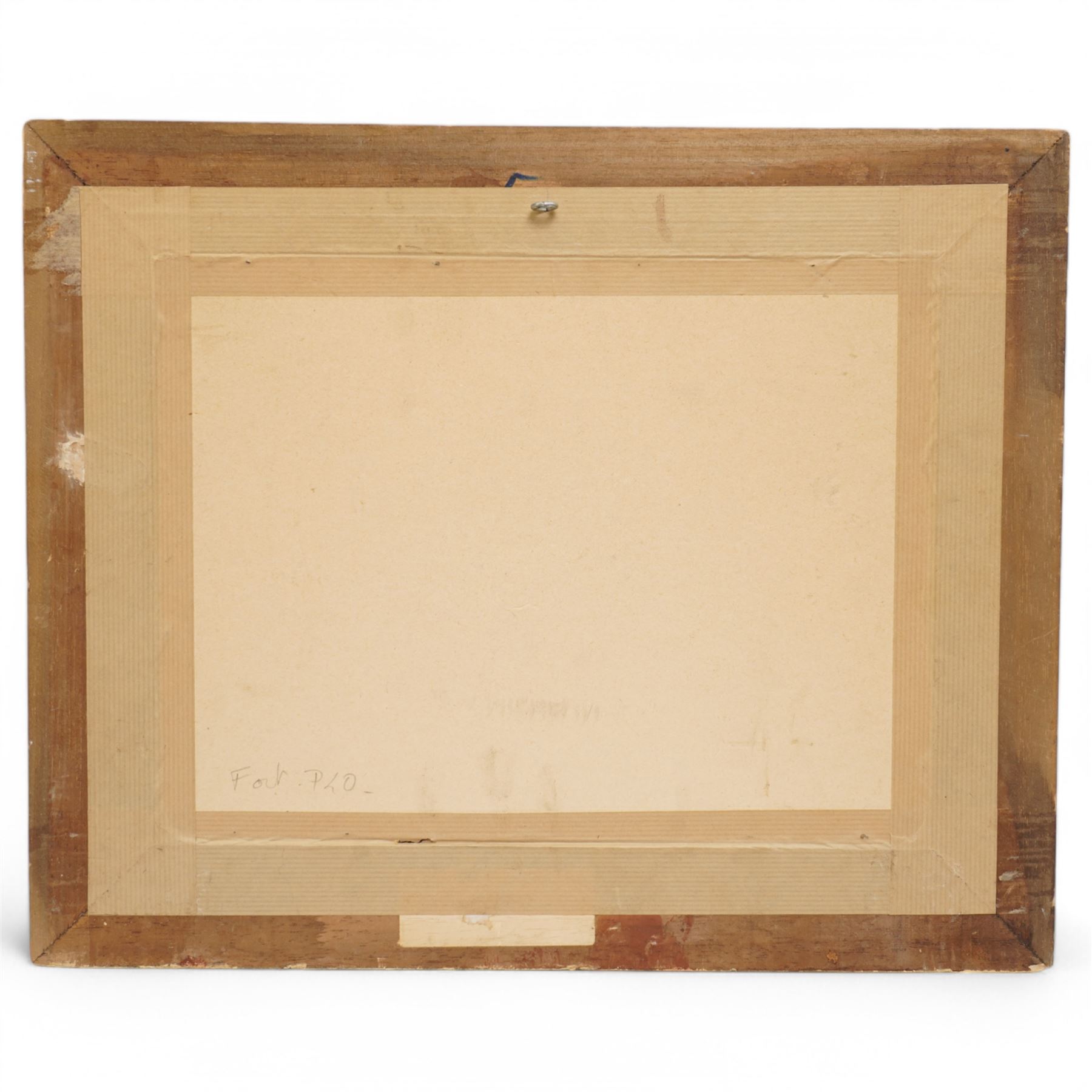 Maurice Courant (French 1847-1925): Sail Boats Off the French Coast, oil on board signed and dated 1923, 23cm x 33cm 