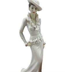 Five ‘The Juliana Collection’ figures, Capodimonte figure of a cobbler, four decorative cat plates, another decorative plates and Aynsley china