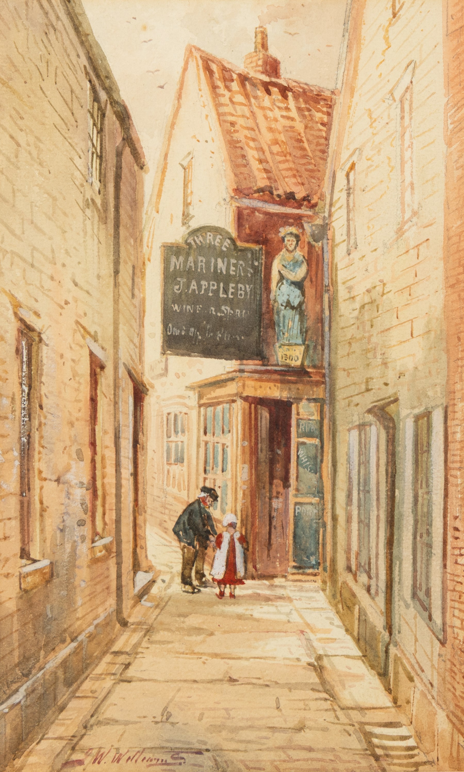 John Wynne Williams (British fl.1900-1920): The Three Mariners Inn, Low Conduit Street, Kind Richard III House, and two further Scarborough views, set of five watercolours signed max 25cm x 15cm (5)