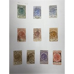 South Australia Queen Victoria and later stamps, including 1855-8 with used two pence pair etc, 1858-69 various values, 1876-1900 including two shillings etc, housed on pages