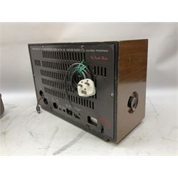 1950s Telefunken Deutschland TFK Model 2663WK radio in mahogany case with Bakelite knobs, Rees Mace Marine walnut cased radio, W50cm H34cm D26cm, together with 1955 Kolster-Brandes KB LR10FM radio and Hacker Mayflower II radio (4)