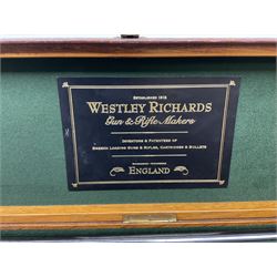 Very fine Westley Richards 12-bore side-by-side double barrel boxlock ejector live pigeon sporting gun, c1910, very heavy and thick 76.5cm blued tightly choked barrels with 2.5