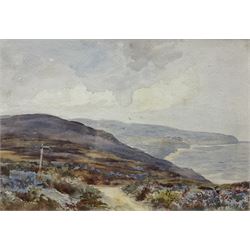 James Ulric Walmsley (British 1860-1954): Robin Hood's Bay from Staintondale, watercolour signed 18cm x 26cm