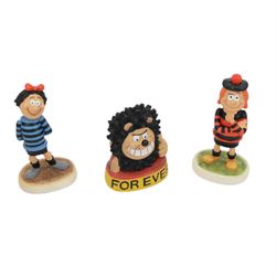 Thirteen Robert Harrop Beano Dandy Collection limited edition figures, including Gnasher, Menaces Forever, Toots, Lord Snooty, Chips and Minnie the Minx etc, all boxed 