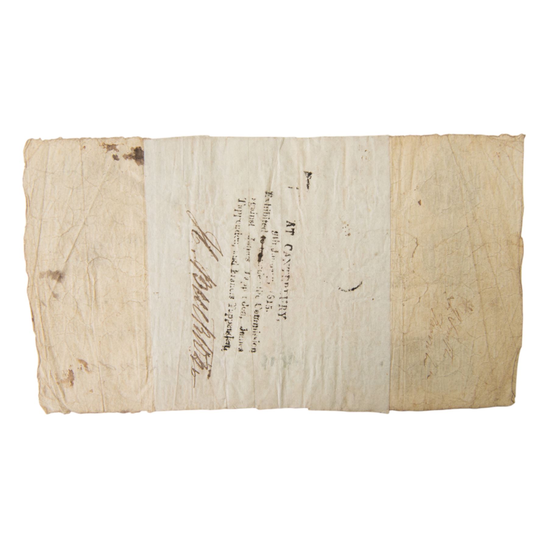 Faversham Bank for J. & F. Tappenden & Co five pound note, August 1812