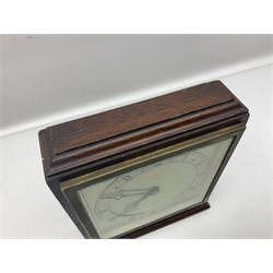 Elliott mahogany cased mantel clock