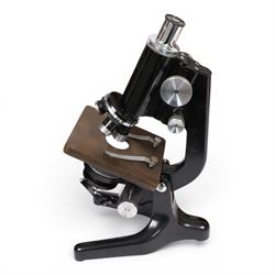 Mid 20th century W.Watson & Sons Ltd Service II microscope, no. 115096, in fitted carry case, originally sold by the Grant Museum of Zoology and Comparative Anatomy on behalf of the Department of Biology, University College London